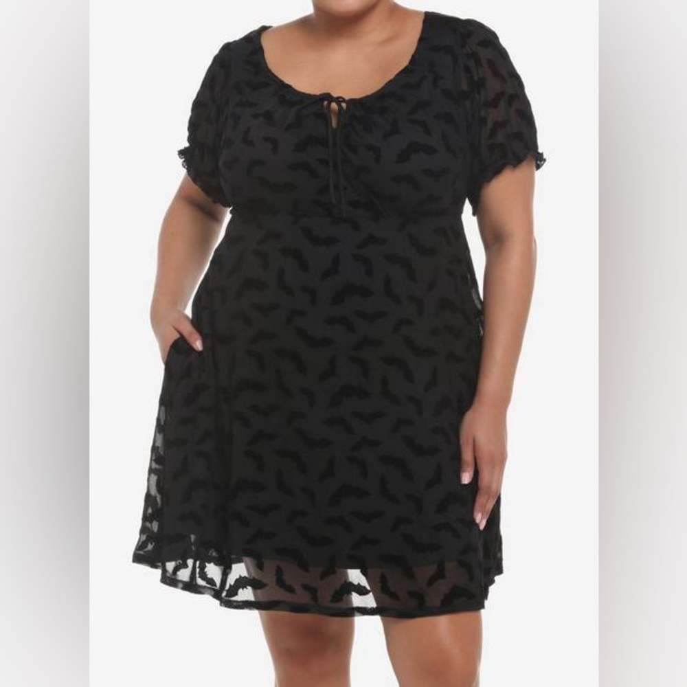 Hot Topic Cosmic Aura Black Bat Dress